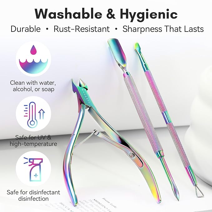 Makartt Cuticle Trimmer with Cuticle Pushers: Cuticle Nipper Professional - Image 8