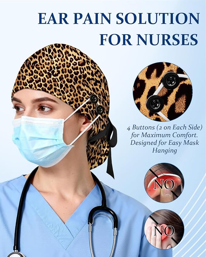 Plifal 100% Cotton Scrub Cap - Image 4