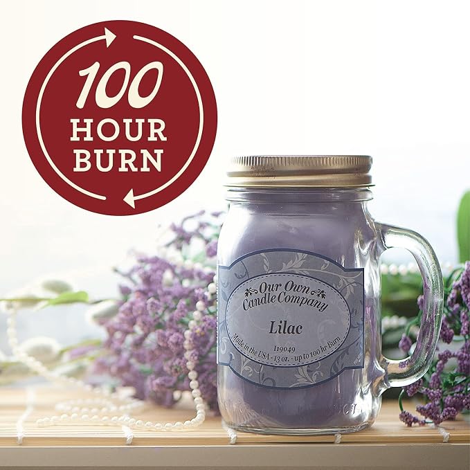 Our Own Candle Company Hot Apple Pie Scented Mason Jar Candle, 100 Hour Burn - Image 3