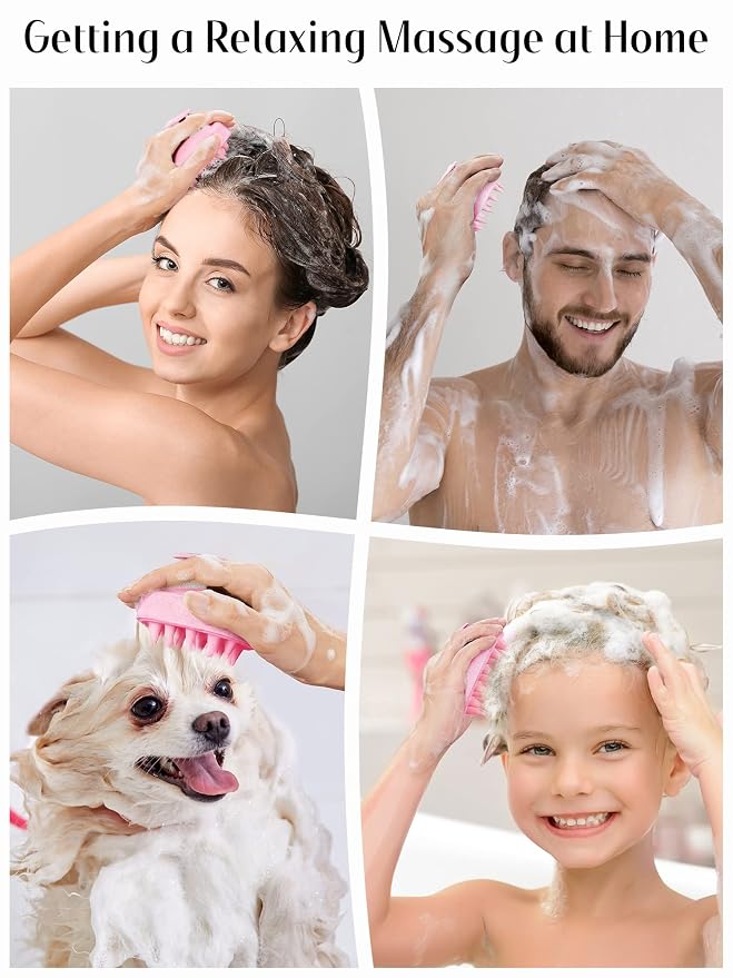 HEETA Scalp Massager Hair Growth, Soft Silicone Scalp Scrubber Shampoo Brush - Image 7