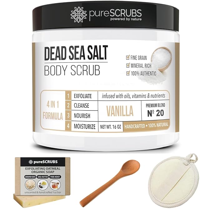 pureSCRUBS Premium Vanilla Body Scrub Set - Image 8