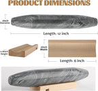 Koville African Natural Grey Marble French Rolling Pin, 12inch Non-Stick - Image 2
