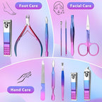 CGBE 12Pcs Manicure Set Nail Clippers Pedicure Kit Men Women Grooming kit - Image 2