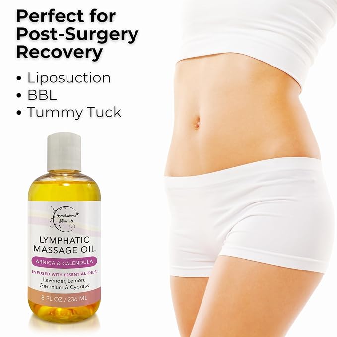 Lymphatic Massage Oil for Massage Therapy & Natural Lymphatic Drainage | - Image 6
