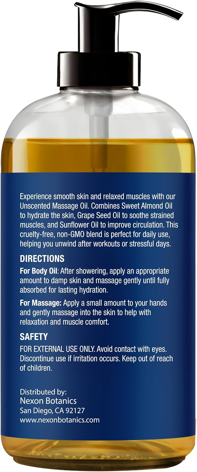 Unscented Massage Oil for Massage Therapy 8 fl oz - Image 8