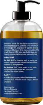 Unscented Massage Oil for Massage Therapy 8 fl oz - Image 8