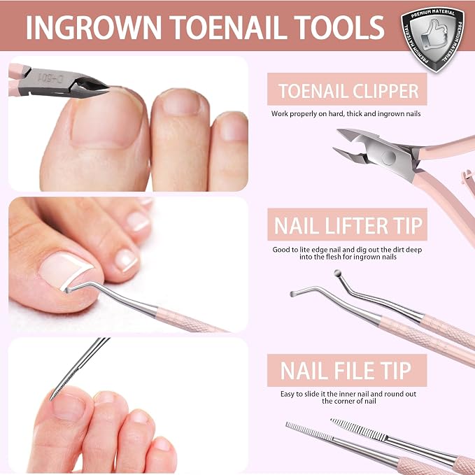 Teenitor Ingrown Toenail Tool, Pedicure Tools - Image 3
