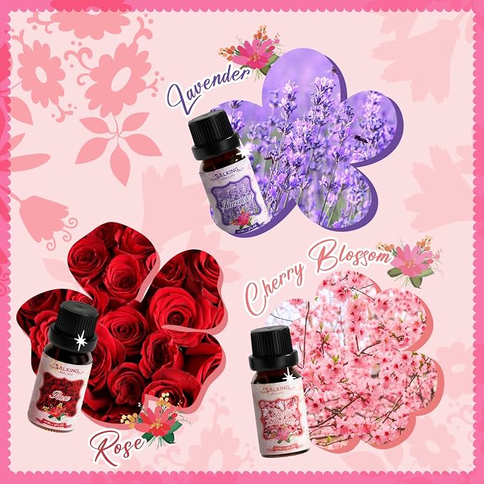 SALKING Floral Essential Oils Set, Premium Pure and Natural Essential Oils - Image 3