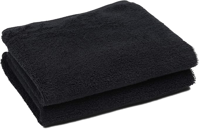 PERFEHAIR Black Salon Towels-Barber Hand Cotton Towel by PERFEHAIR