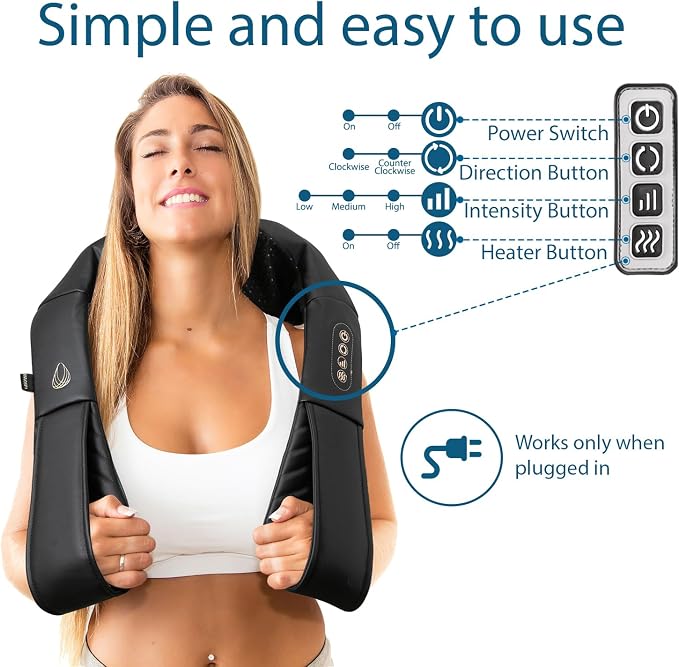 InvoSpa Shiatsu Massager with Heat - Image 2