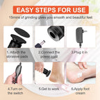 PowerPro Electric Foot Callus Remover, 36W Professional 1200rpm Heavy Duty - Image 6