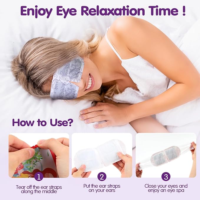 45 Pcs Disposable Steam Eye Mask Bulk - Image 4