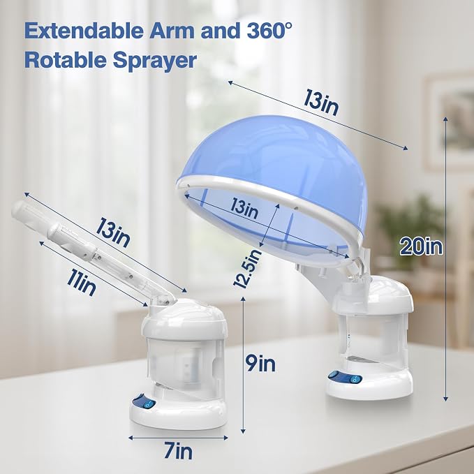 Hair Steamer Kingsteam 2 in 1 Ozone Facial Steamer, Design - Image 6