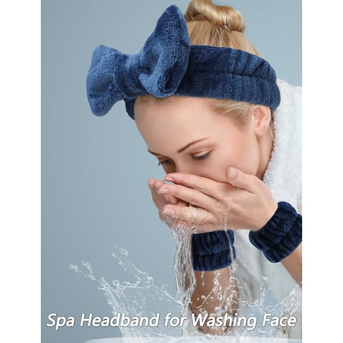 VELSCRUN Spa Headband, Makeup Face Wash Skincare Headbands, Stuff - Image 2