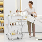 3 Tier Drawer Shelf Beauty Cart - Image 6