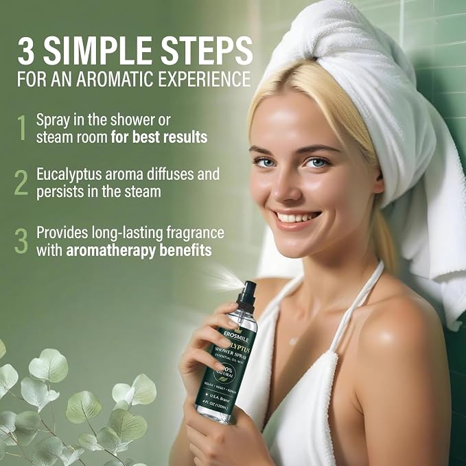 Eucalyptus Shower Spray, Pure Eucalyptus Oil Shower Mist - Image 6