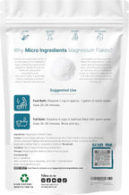 Micro Ingredients Magnesium Flakes, 6lbs | Great Alternative to Epsom Salt - Image 2