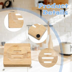 20Pcs Bamboo Soap Dishes 3 Inch Wooden Soap Tray Soaps Holder - Image 3