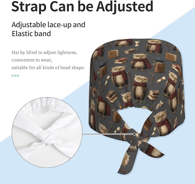 Alligator Ice Cream Working Cap, Scrub Cap - Image 4