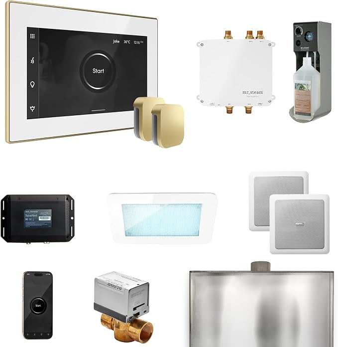 Mr Steam Bliss Max Steam Shower Ctrl Pkg w/iSteamX Control and Steamhead in by MrSteam