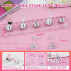 Nail Stand For Press On With Nail Art Brushes Nail Holder For Painting Practice - Image 2