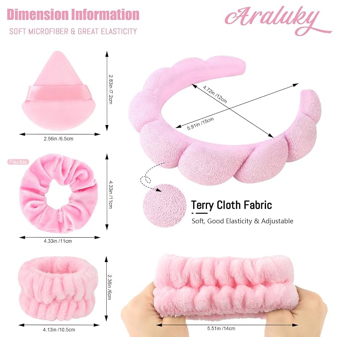 Spa Headband Set, Spa Party, Sleepover Party - Image 2