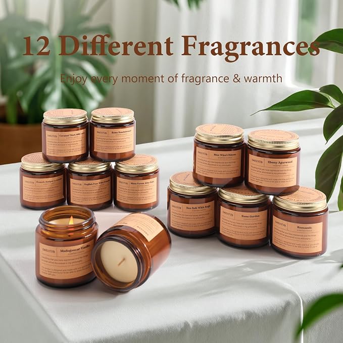 12 Pack Candles for Home Scented, Scented Candles Gift Set for Women &Men - Image 4