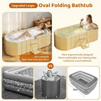Portable Foldable Bathtub, Freestanding Bathtub No Installation, Bathroom SPA - Image 7