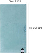 SEMAXE Blue Bath Towel, 100% Cotton Bath Towel - Image 6