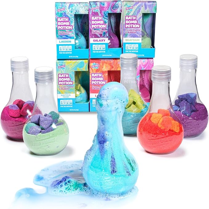 Tub Works® Kids Bath Bomb Potion™ Bath Toy, Variety 6 Pack | Nontoxic | Fizzes by TubWorks