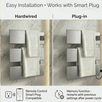 Electric Towel Warmer, Heated Towel Rack - Image 4