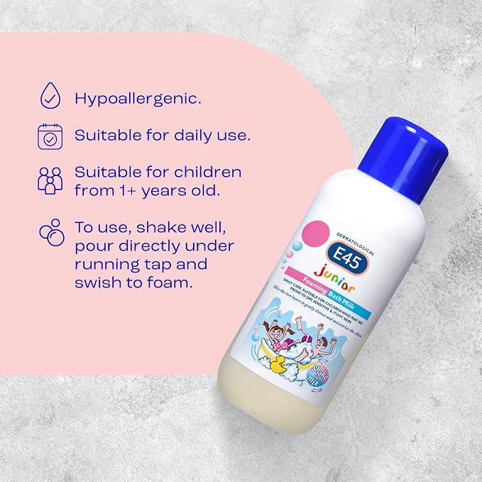 E45 Junior Foaming Bath Milk 500ml - Image 3