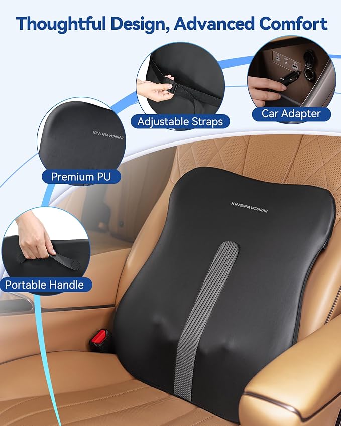 KingPavonini Back Massager for Pain Relief Deep Tissue, Up-Down Rolling & - Image 8