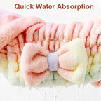 2Pcs Ultra Absorbent Hair Quick Drying Towel, Microfiber Hair Towel, Soft Bow - Image 2