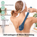 17-Inch Back Scrubber for Shower, Anti-Slip Exfoliating Body Brush for Bath - Image 5