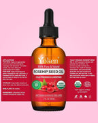 Yoken Organic Rosehip Seed Oil for Face, 100% Pure and Natural Cold Pressed - Image 7