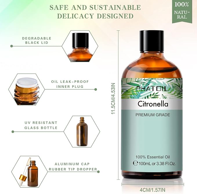 PHATOIL 100ML Citronella Essential Oil, - Image 5