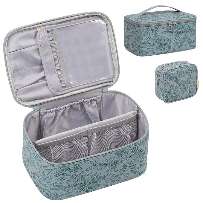 OCHEAL Makeup Bag Set, Portable Travel Makeup Bags Cosmetic Organizer Bag - Image 9