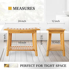 Unibambou Bamboo Shower Bench - Image 3