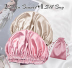 3Pcs Hair Bonnets For Sleeping Satin Bonnet For Women Silk Bonnets Womens Curly - Image 2