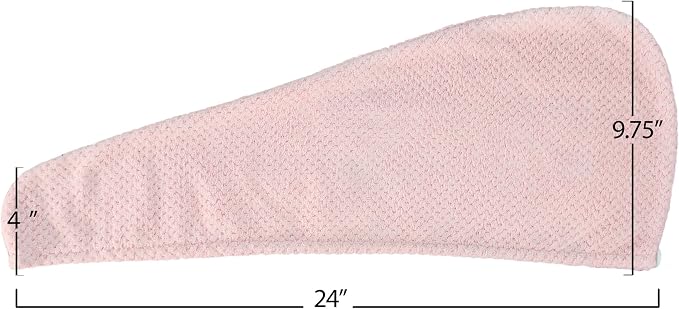 EXPRESSIONS Microfiber Hair Towel in Pink - Image 7