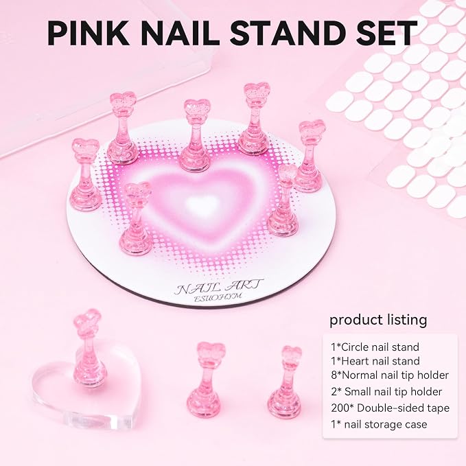 Nail Stands for Press On Nails Painting Display Practice, Powerful Magnetic - Image 2