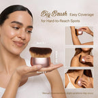 Streak-Free Kabuki Self Tanner Brush, Large Body Makeup Brush, Soft Dense Body - Image 4