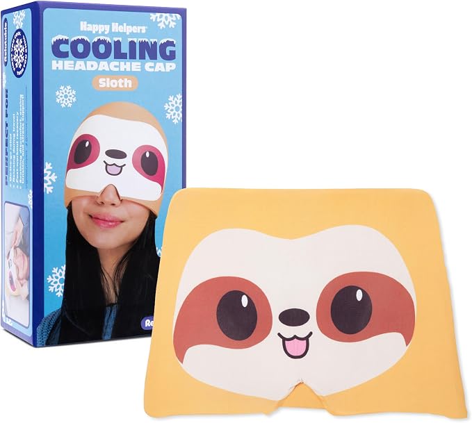 Happy Helpers Sloth Cooling Headache Cap by Relatable, Post Workout Recovery - Image 6