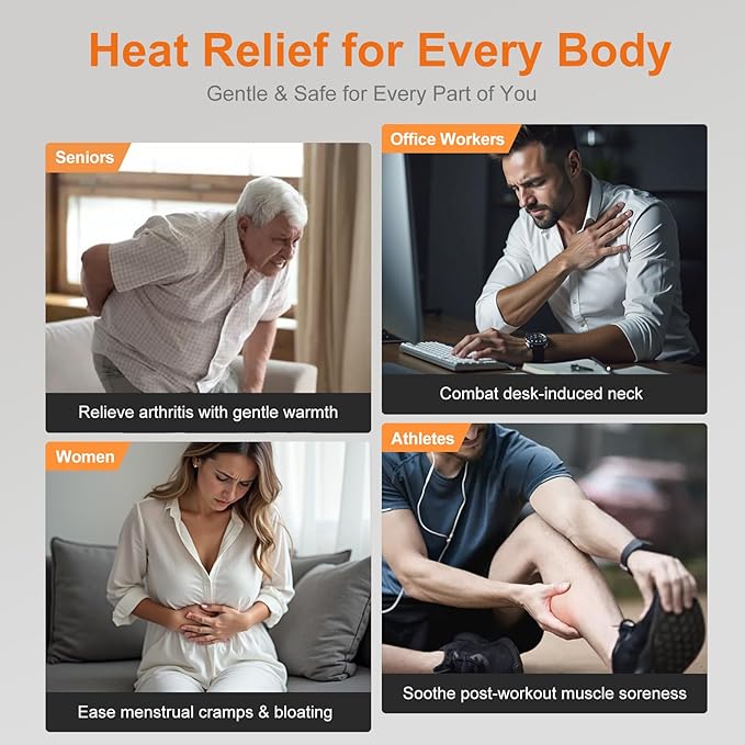 Weighted Heating Pad for Back & Cramps Relief - Image 6