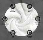 Avalon Towels White Bath Towels Set of 4 pcs, 100% Cotton Towel Absorbent and - Image 6