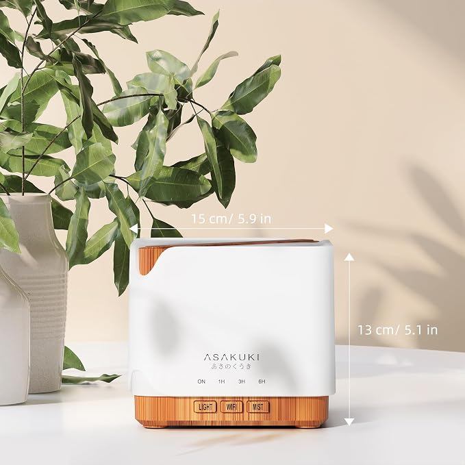 ASAKUKI Essential Oil Diffuser for Home, Smart WiFi 700 ml Humidifier, Connect - Image 6