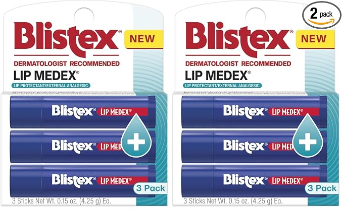 Blistex Lip Medex Stick, 0.15 oz Each, Advanced Hydration, Medicated Relief by BLISTEXLIPCARE