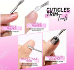 FANDAMEI Nail Buffers and Files, Nail Care Kit, Nail Cuticle Tools Set - Image 3