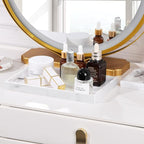 Luxspire Bathroom Vanity Tray, Resin Dresser Jewelry Ring Dish Tank Storage - Image 4